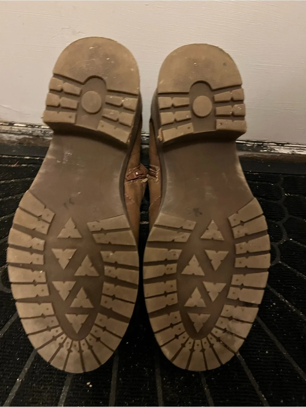 Lane Bryant Tan Buckle Strap Ankle Boots